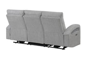 U6611 Grey 15 Power Reclining Sofa with LED