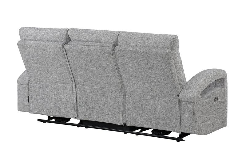 U6611 Grey 15 Power Reclining Sofa with LED