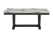 D1319 Blk/Wht Dining Table, 4 D1319 Lt Grey DC & D1319 Lt Grey Bn
