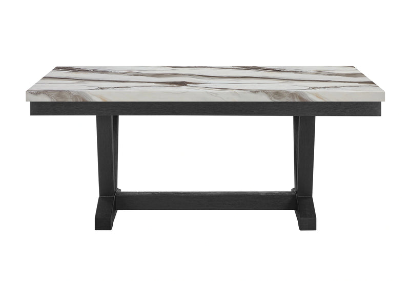 D1319 Blk/Wht Dining Table, 4 D1319 Lt Grey DC & D1319 Lt Grey Bn