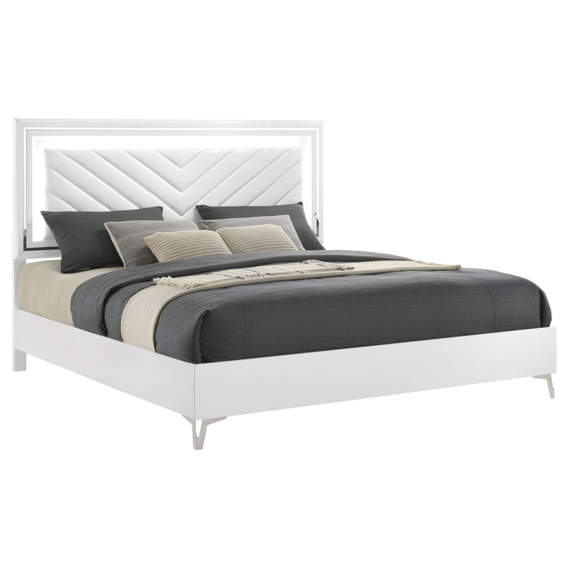 Cassia Panel Bed with LED Lighting