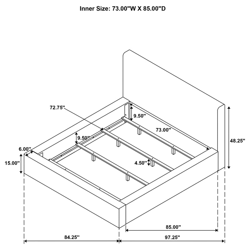 Rebecca Panel Bed