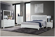 Luccia White Bed Group with LED