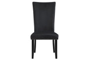 D1628 Dining Table and 6 D03 Black Dining Chairs