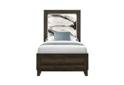 Harmony Brown Bed with LED