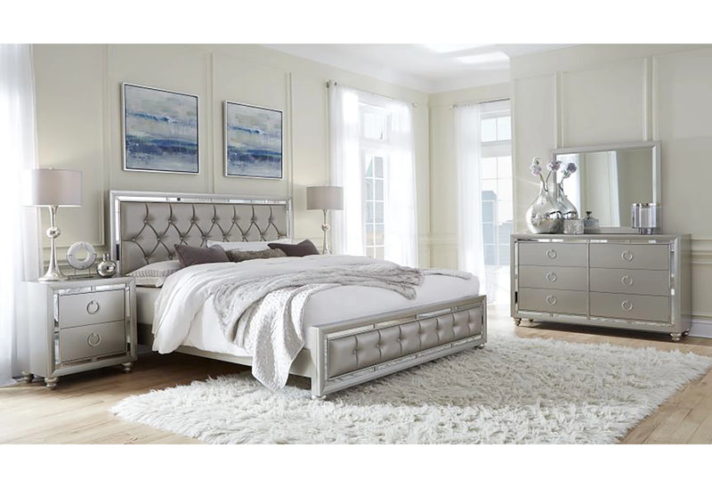 Riley Silver Nightstand