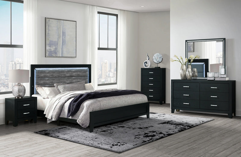 Reid Black Nightstand