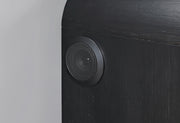 Beckett White/Black Nightstand with LED, Cooler and Speaker