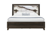 Harmony Brown Bed with LED