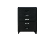 Reid Black Bed Group with LED
