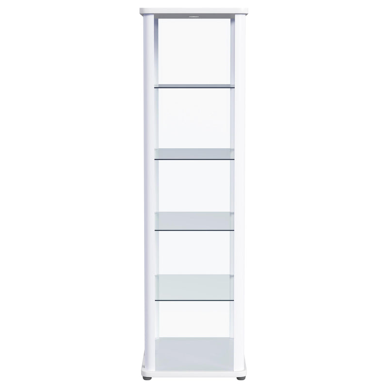 Aero Curio Cabinet with LED Lighting