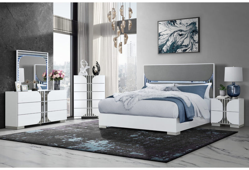 Talia White Bed Group