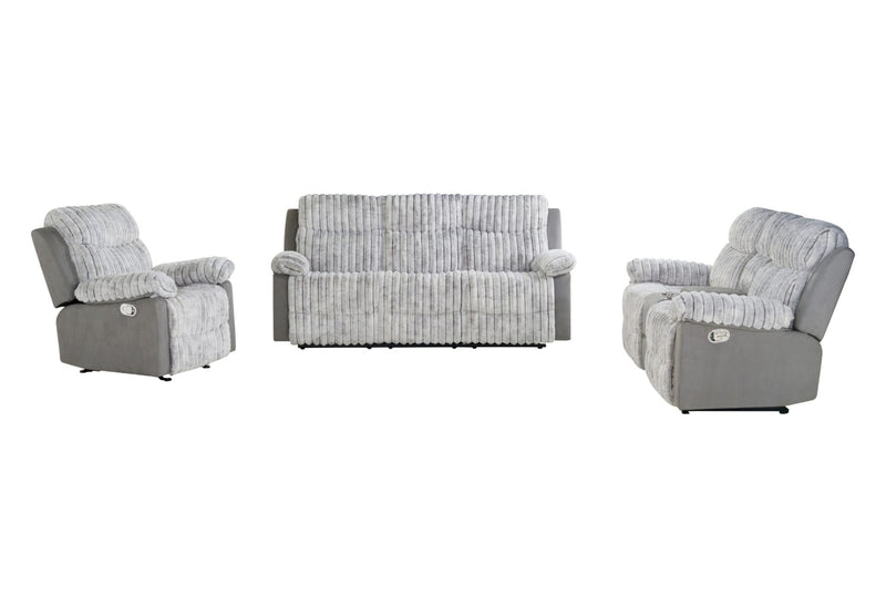 U6028 Reclining Sofa-Console Reclining Loveseat with Glider Recliner