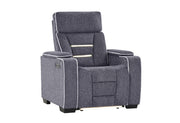 U1895 Grey P2 Recliner with IS and LED