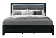 Reid Black Bed with LED