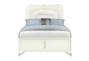Lyra Beige Bed with LED