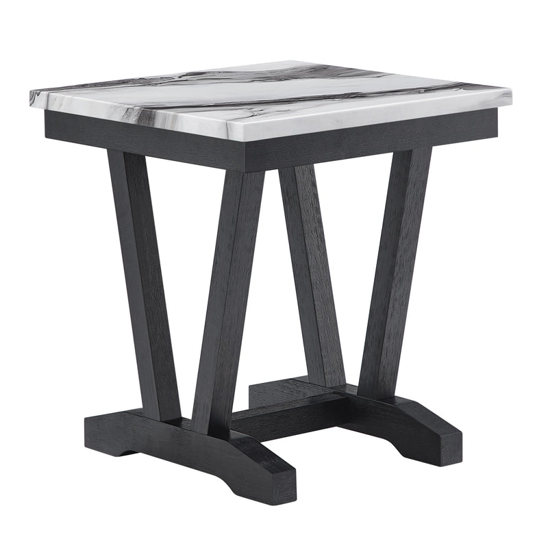 T1319 Blk/Wht End Table