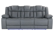 U7068 Grey 10 Pwr Rec Sofa/Pwr Con Rec Loveseat with LED