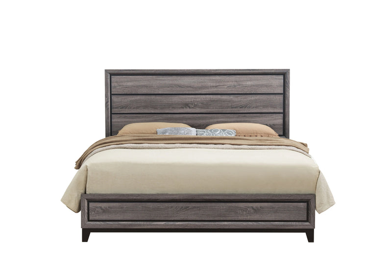 Kate Grey Queen Bed, Dresser, Mirror, Chest and 2 Nightstands