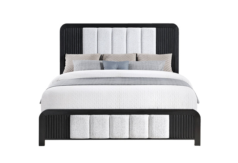Beckett White/Black Bed