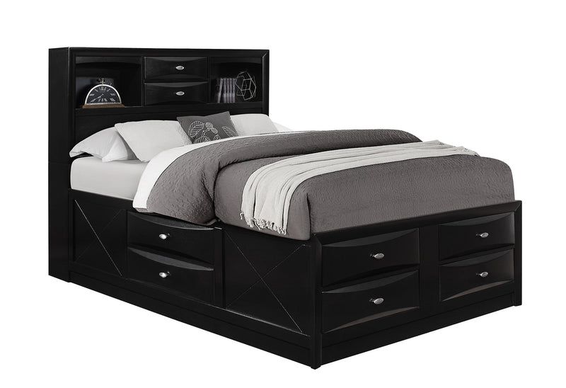 LINDA BLACK FULL BED GROUP