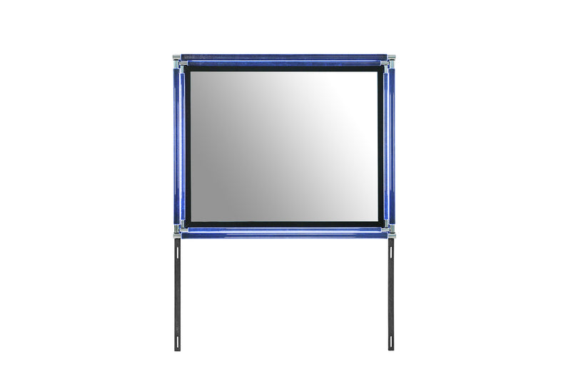 LANDO BLACK MIRROR WITH LED