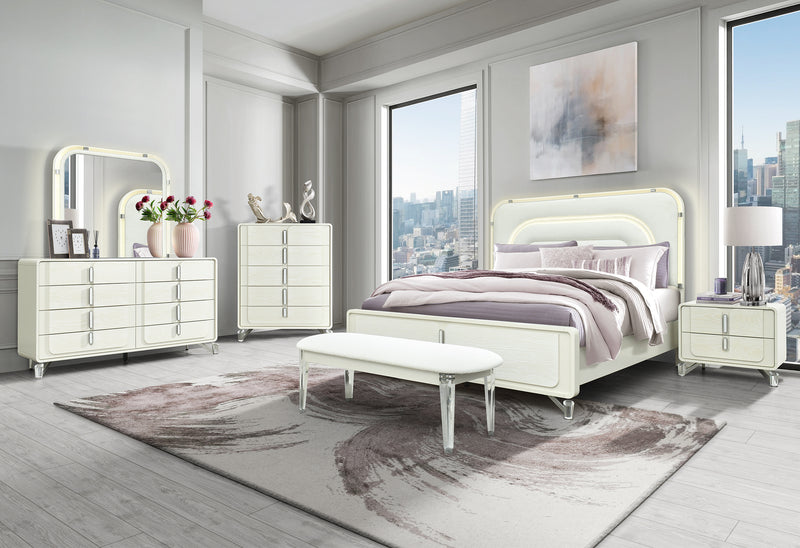 beige dresser for bedroom Butler Specialty Mayfair 6 Drawer Wood and Marble Dresser, Light Brown