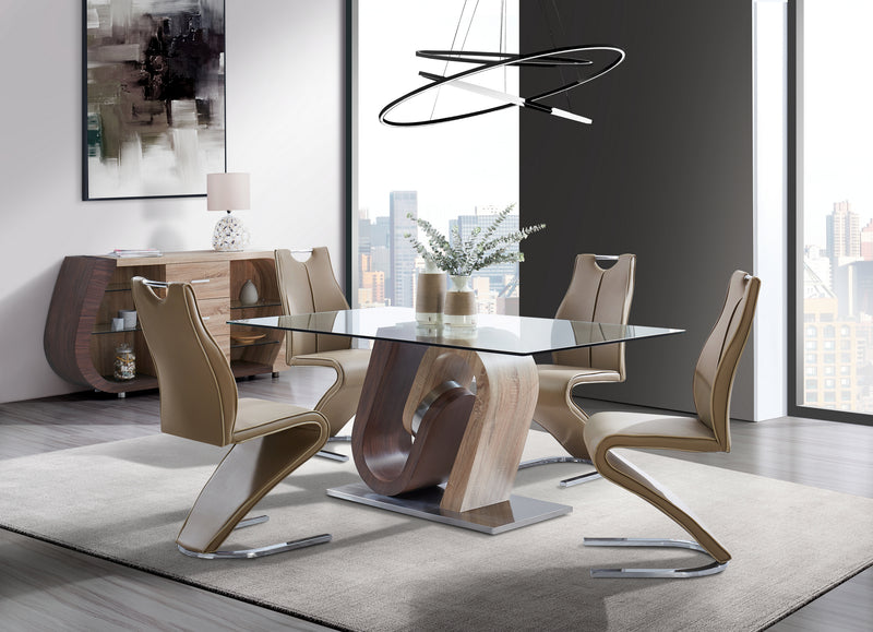 D4126N DINING TABLE AND 6 DINING CHAIRS