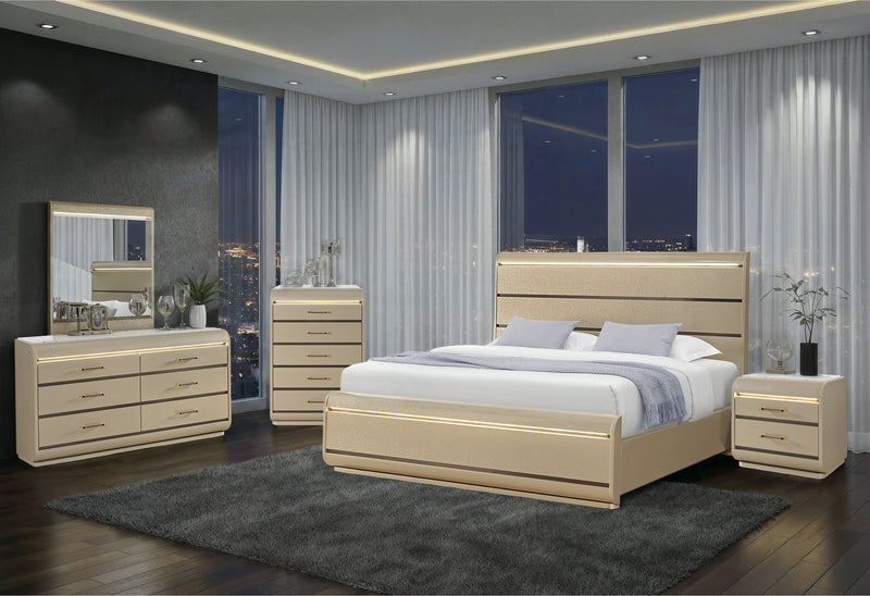 GENESIS GOLD KING BED GROUP