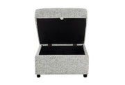 U9401 Nickel Sofa Bed Ottoman with Storage