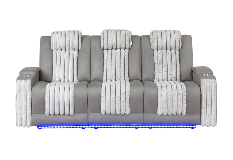 U8000 Pwr Rec Sofa with PHR, Ddt, Reading and LED