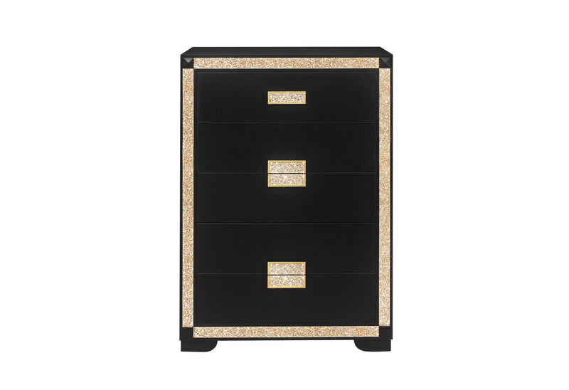 Blake Black/Gold Chest