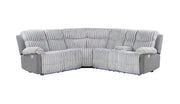 U6028 Grey Sectional with LED