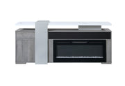 Zoro Grey 76" Entertainment Unit with Bluetooth Speaker