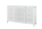 Alina White Dresser with LED