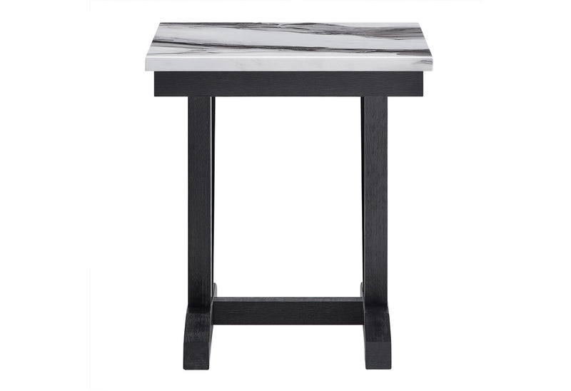 T1319 Blk/Wht End Table