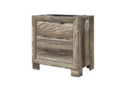 Callie Brown Nightstand with Wc Platform and LED Speaker