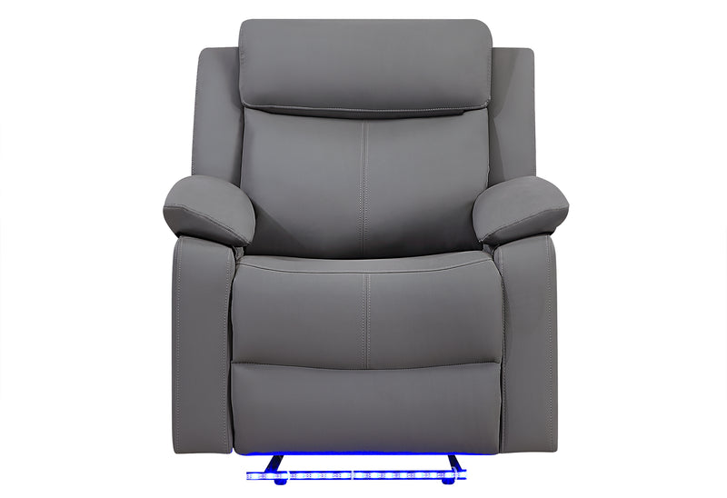 U6026 Pu 72A Glider Recliner with LED