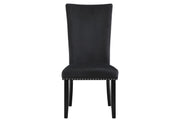 D03 Black Velvet Dining Chair