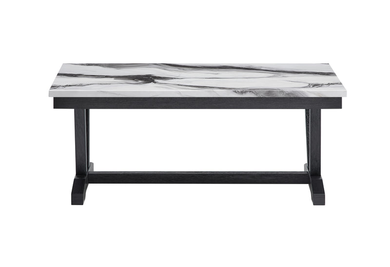 T1319 Blk/Wht Coffee Table