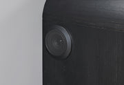 Beckett White/Black Nightstand with LED, Cooler and Speaker