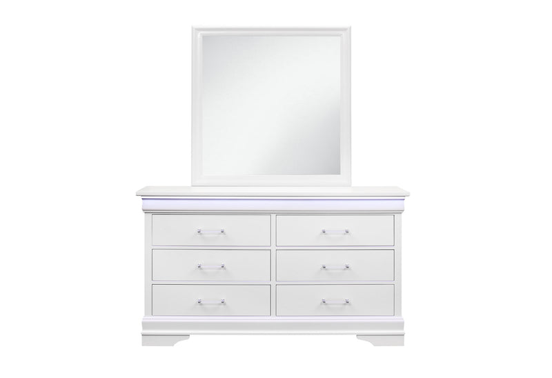 Charlie Twin Bed, Dresser, Mirror, and Nightstand