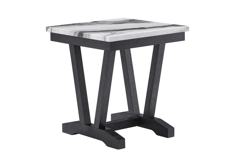 T1319 Blk/Wht End Table