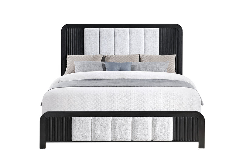 Beckett White/Black Bed