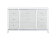 Alina White Dresser with LED