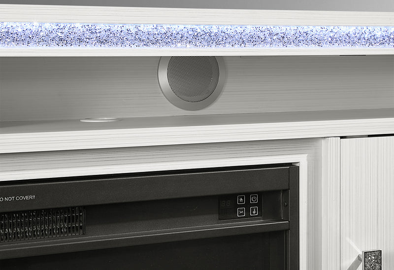 Lily Ent Unit 72 Inch with LED, Speakers, Crystal Inserts