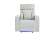 U8611 Blanche Power Recliner with Power Headrest and LED