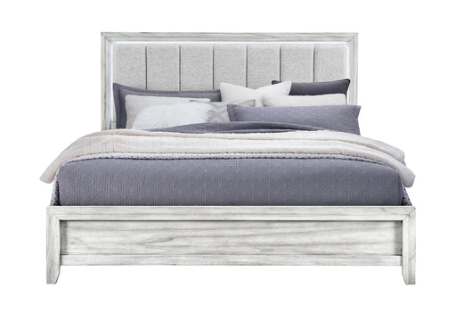 Elsie Grey Bed with LED