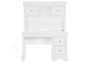 Pompei Metallic White Bookcase Twin Bed with LED