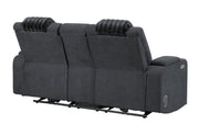 U8000 Pwr Console Rec Loveseat with PHR, LED and Speaker
